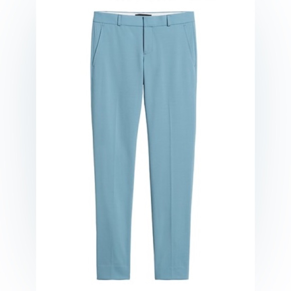 Banana Republic Petite Ryan Slim Straight-Fit Washable Italian Wool Blend Pant